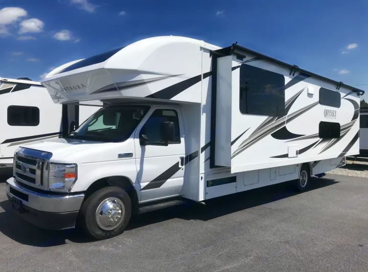 Exterior w/ Huge Slide. Entegra Coach odyssey 2022