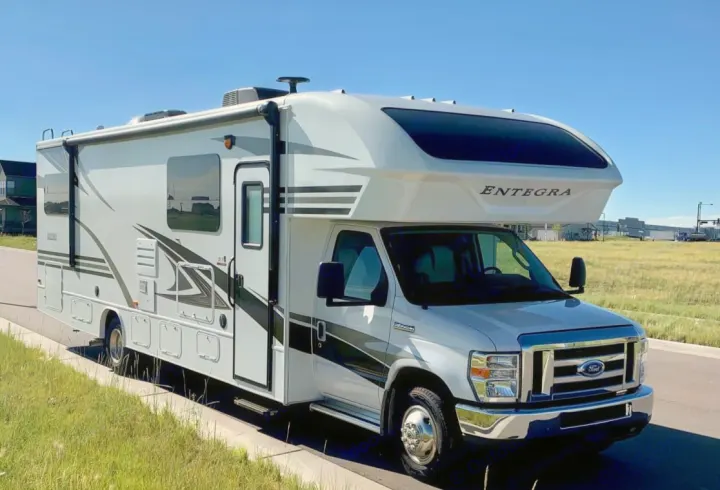 Exterior Front. Entegra Coach odyssey 2022