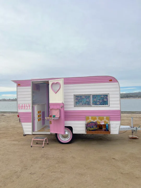 This is our beautiful 1969 Cardinal, Daisy. She is only 13 feet long but she has everything you’ll need for a weekend full of fun.. Cub Camper Trailer Regal Supermatic 1969