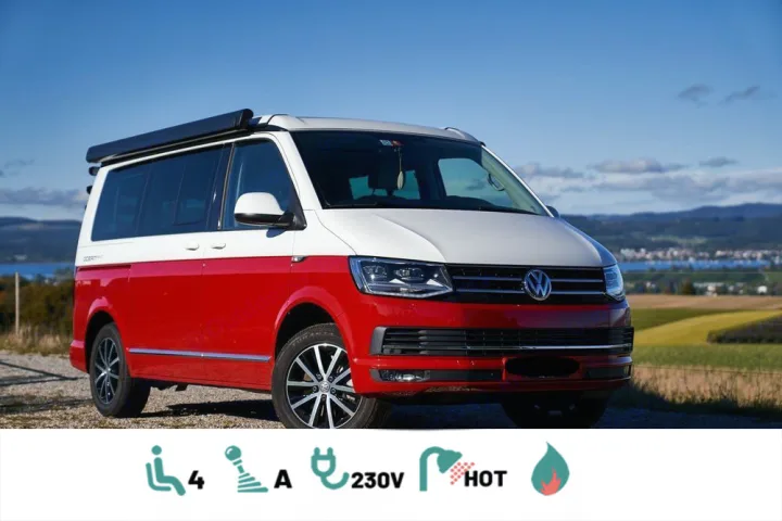 Océan 4 Motion DSG . Volkswagen California Coast T6.1 DSG7 eau chaude 2021