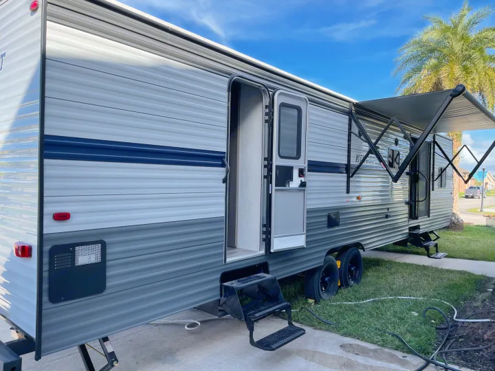 Second exit out of the Master Bedroom . Gulf Stream Conquest 2021