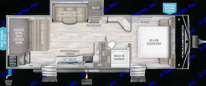 Large open floor plan. Grand Design Transcend 2022