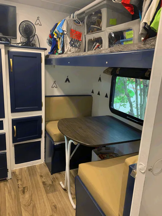 Table can be broken down into a bed.. Keystone Bullet 2018