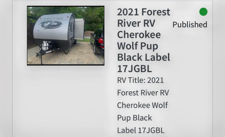 Forest River Cherokee Grey Wolf 2021