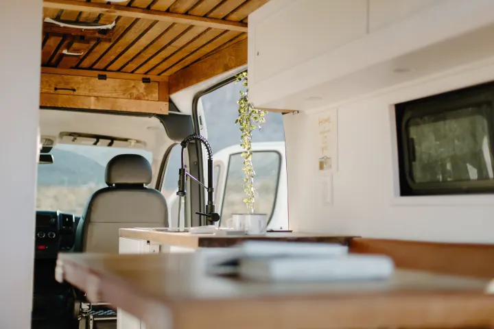 Step inside this stylish rv rental with a bespoke wood interior, compact kitchen, and expansive views for your next road trip.. Dodge Sprinter 2019