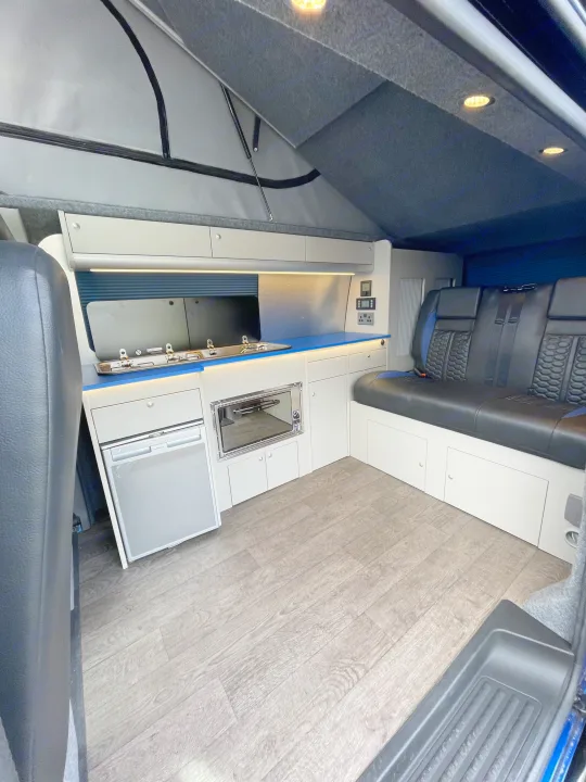 Interior day set up. Volkswagen Campervan 2021