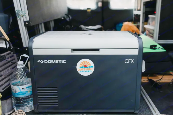 Equipped with a Dometic Fridge with 72 can capacity that runs off AC or DC power and can be placed anywhere in the van.. Ford Custom Transit 2019