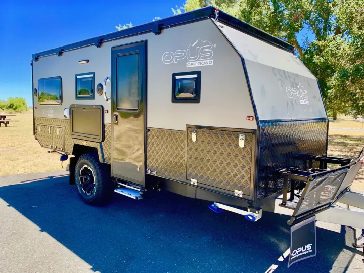 This is a stock Opus photo of the Caravan packed up and in travel / tow mode.. Other Other 2022