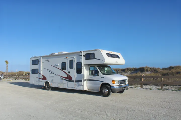 Our RV during our last trip to Charleston!. Forest River Sunseeker 2005