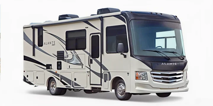 This large, cream and black Jayco Alante Class A RV is a spacious option for your next rv rental or road trip adventure.. Jayco ALANTE 27a 2022