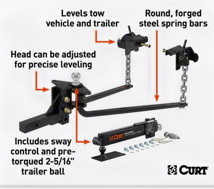 Enhance your RV rental towing with this weight distribution hitch, offering leveling & sway control for a stable journey.. Jayco Jay Flight 2022