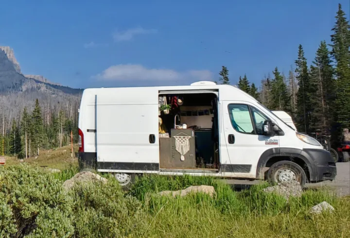 Brooks Lake on Togwotee Pass. Dodge Ram 1500 2019