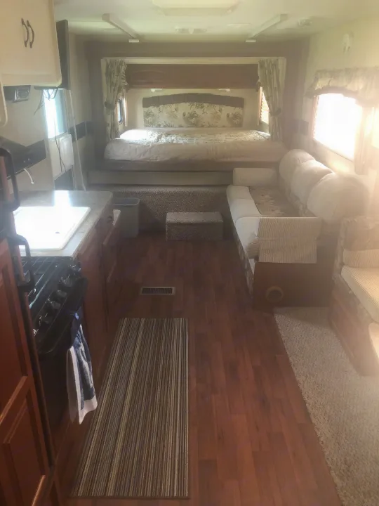 Main view of camper.   Sofa folds down and sleeps 1-2 people . Keystone RV Outback 2011