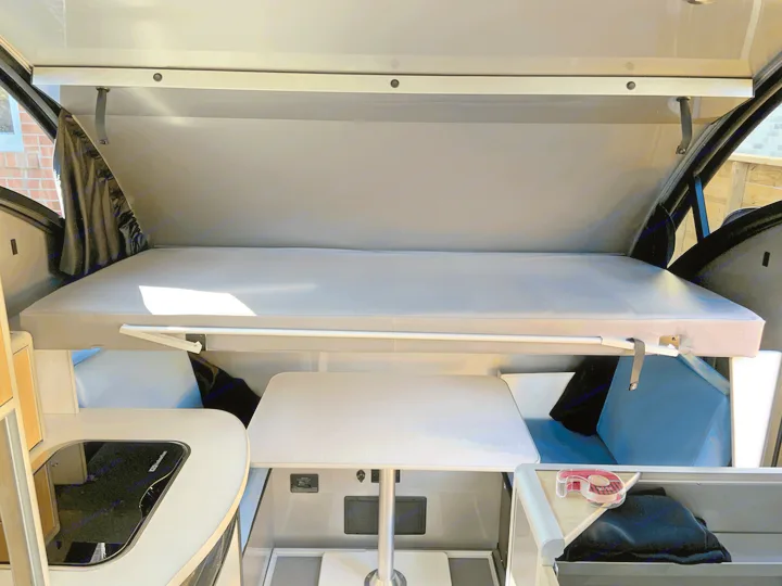 The top bunk has been upgraded with grey imitation leather. It looks great and allows us provide you with a truly clean rental experience!. Safari Condo Alto R1723 Bunkhouse 2022
