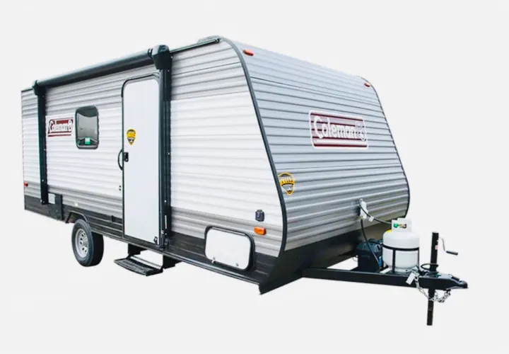 Grey Coleman travel trailer RV, ideal for your next RV rental trip.. Coleman Other 2021