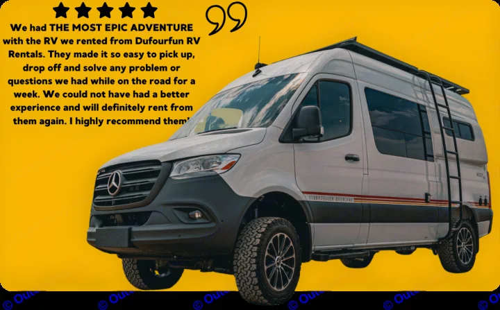 Epic RV rental adventure! This Storyteller Overland Sprinter RV from Dufourfun RV Rentals made their trip easy and fun.. StoryTeller Overland Classic Mode 4X4 2022