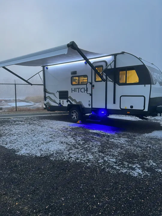Oversized awning, LED lights, and exterior speakers. . Cruiser RV Hitch 2022