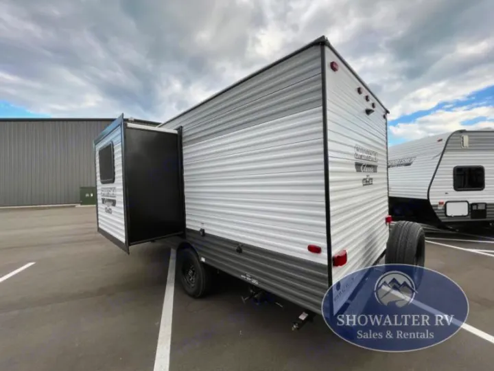 This gray and white travel trailer with an extended slide-out is ready for RV rental adventures.. KZ Sportsmen Classic 191BHK 2025