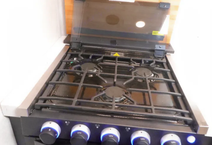 Stove top perfect for indoor cooking needs.. Forest River Cherokee 2022