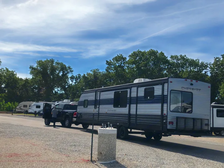 "June" is a 40' Travel Trailer with 2 Slides and many windows to experience the outdoors! . Forest River Cherokee 2022