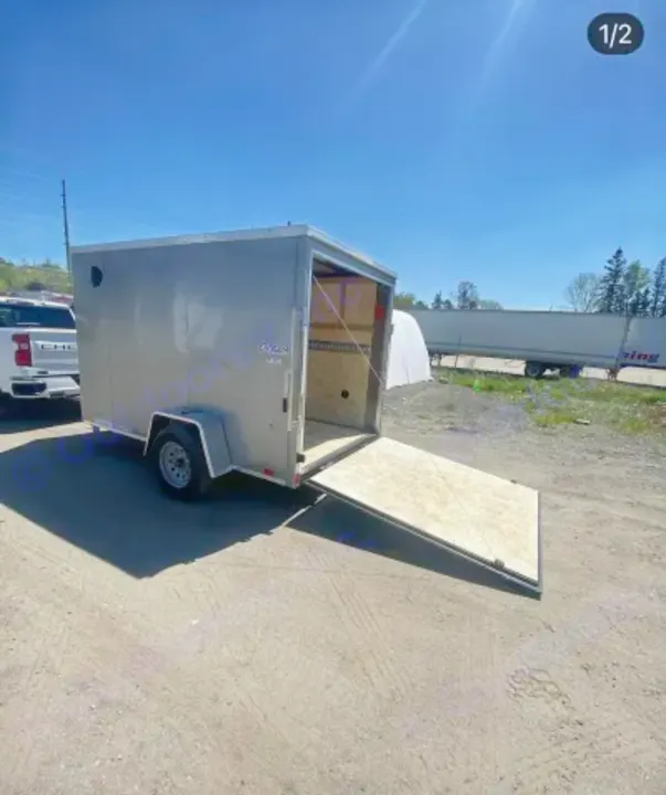 This brand new 2023 trailer comes with a pull down ramp door to make loading and unloading a breeze! . Pace enclosed Pace 2023