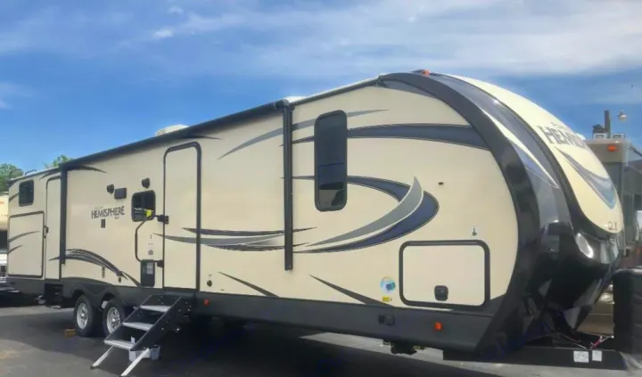 RV Front Left View. Forest River Salem Hemisphere 2020