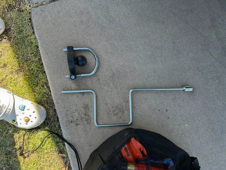 RV rental tools: Hitch lock, crank, and leveling blocks for secure setup.. Coleman Lantern LT 17B 2023