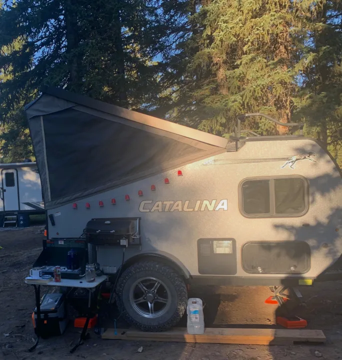 Grill and table are included. . Coachmen Catelina Clipper 2020