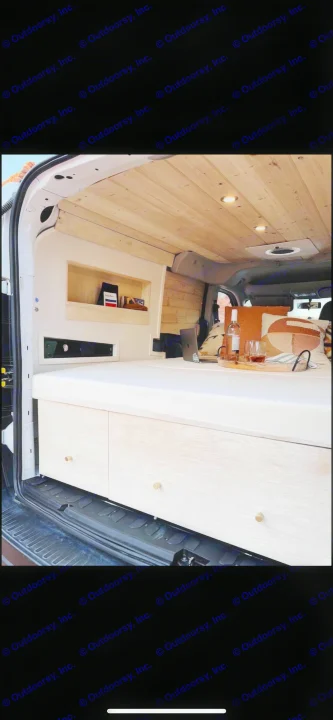 This cozy RV rental features a natural wood ceiling, built-in storage, and a comfy bed. Perfect for van life.. Dodge Dodge promaster city 2016
