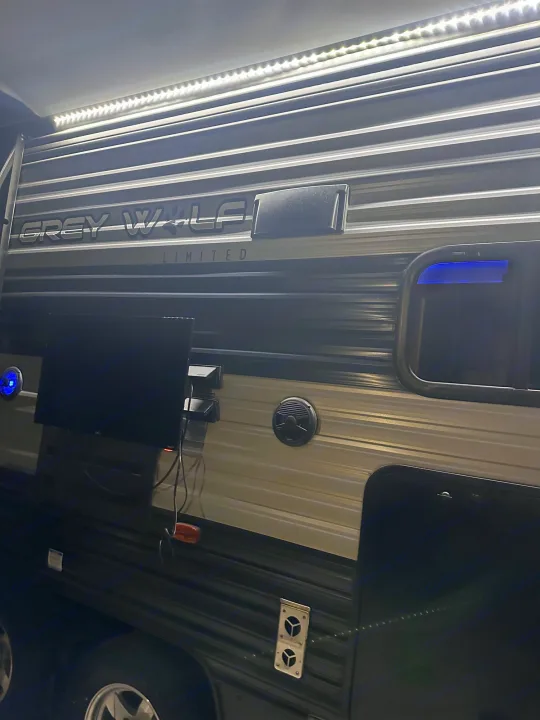 Experience an RV rental! This Grey Wolf Limited features outdoor LED lights, a TV, and speaker for evening fun.. Forest River Cherokee Grey Wolf 2021