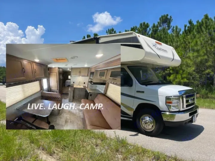 Live, laugh, camp! This RV rental features a white Class C motorhome exterior and a spacious interior for your adventures.. Forest River Coachmen Freelander 2018