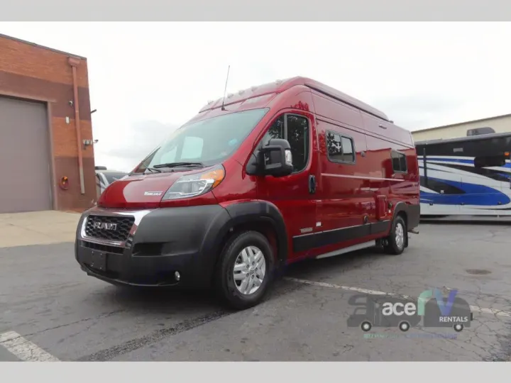 Red Ram ProMaster camper van available for RV rental. This compact motorhome is ready for your next travel adventure.. Winnebago Solis 2021