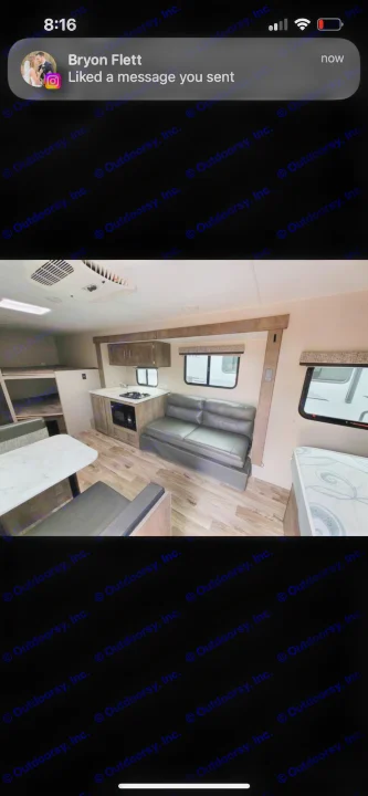Spacious RV rental interior with kitchenette, sofa, dinette, and sleeping areas. Perfect for your next adventure!. KZ Escape 2019