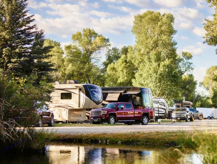 A park-like camping experience