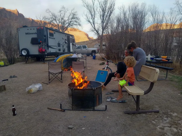 Moab on the Colorado. Minnie Minnie Trailer 2018