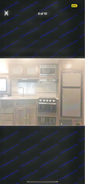 RV rental: Modern camper kitchen interior with sink, microwave, stove, and fridge for your travels.. Cruiser RV MPG Ultra Lite 2019