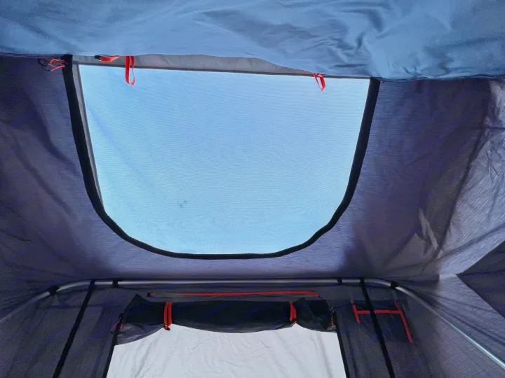 View from inside an RV rental rooftop tent.. Ady ORT 2022