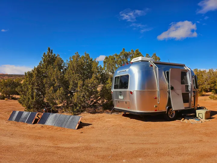 Remote Moab with the off-grid package.. Airstream Sport 2015