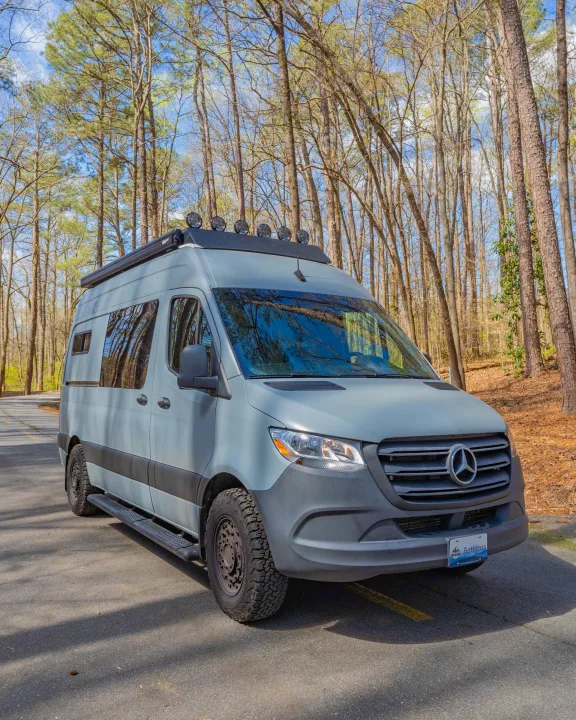 Overland Sprinter Van with roof rack, awning, exterior lighting, & upgraded wheels and tires!. Mercedes-Benz Sprinter 2020