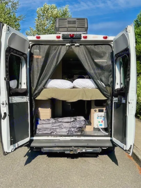 Spacious RV rental with a cozy bed, ample storage, and controls, perfect for your next road trip adventure.. Winnebago Winnebago 2023
