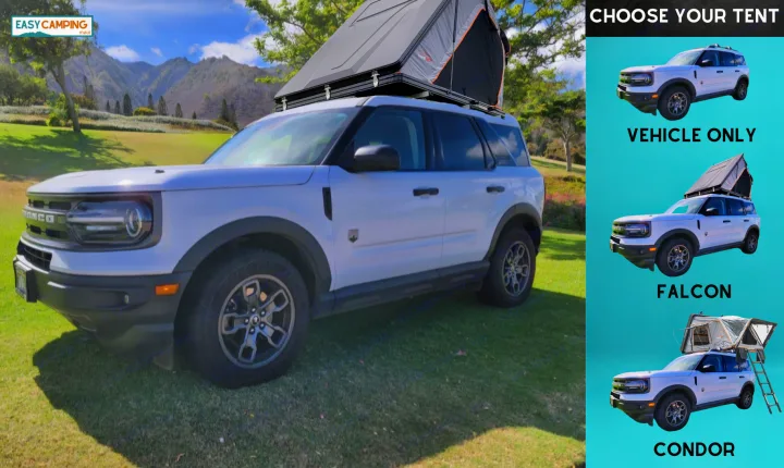 Easy Camping Maui Located in Kahului - Ford Bronco Sport, Roofnest Condor, 4x4 Vehicle, Camping, Recreation, and Snorkel Gear Rental . Ford Bronco Sport 2021