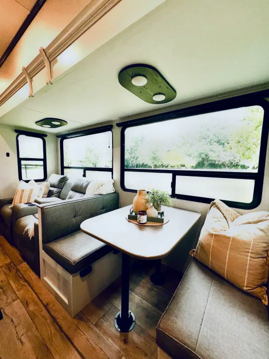 Main living space. Dinette folds into a bed, 2 recliners. Dutchmen 3603LFP 2022
