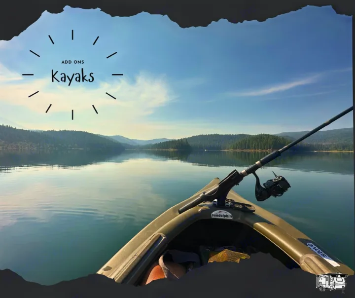Peaceful lake fishing from a kayak, a perfect 'add-on' activity for your RV rental getaway.. Dutchmen Coleman Lantern LT 2021
