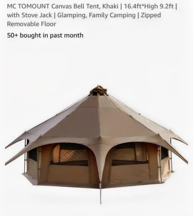 This large canvas bell tent offers comfortable glamping and camping, a unique alternative to an RV rental.. Ford Ford transit 2024