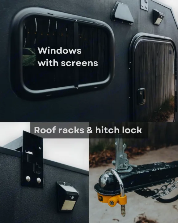 Our RV rental includes screened windows, roof rack mounts, a solar light, and a secure hitch lock for your journey.. Other Other 2022
