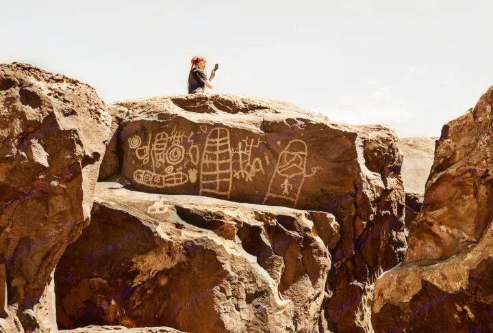 Capturing ancient petroglyphs! An RV rental road trip is ideal for exploring such historic desert sites.. Toyota Other 2025