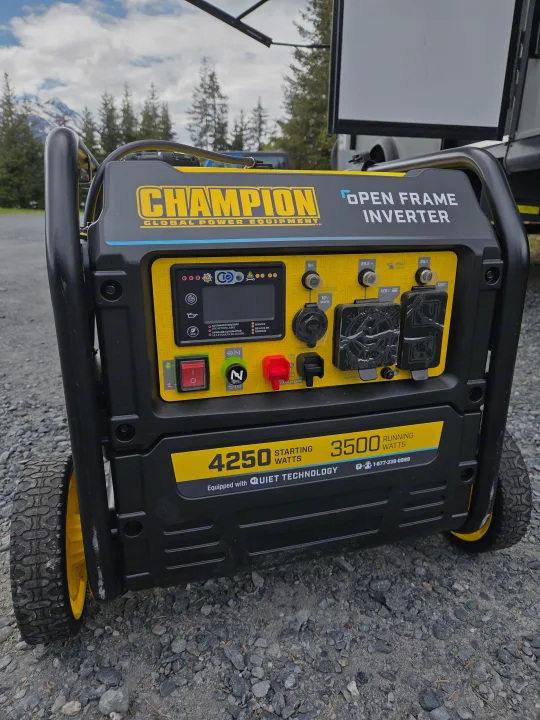 Powering RV rental adventures: A Champion 3500W quiet inverter generator, ideal for reliable off-grid electricity.. Jayco Jay Flight SLX Baja Edition 2022