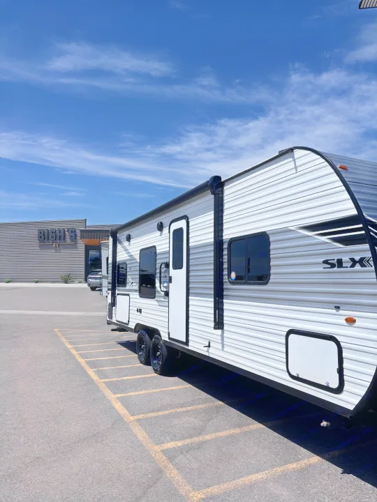 Jay Flight SLX RV travel trailer displayed at Bish's RV. Perfect for your next rv rental.. Jayco Jay Flight slx 260 bhw 2025