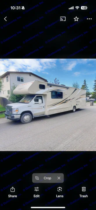 Winnebago Minnie Winnie RV rental, a Class C motorhome parked on a sunny street, ready for your next adventure.. Winnebago Minnie Winnie 2017