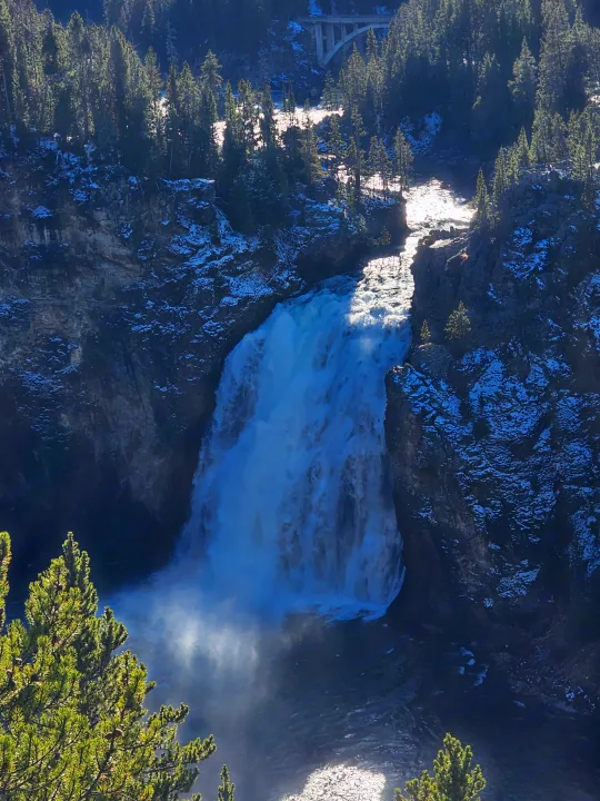 Explore stunning nature with an RV rental! This powerful waterfall in a snowy, forested canyon offers an unforgettable journey.. Tioga SL 2006